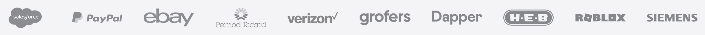salesforce,paypal,ebay,pernod recard,verizon,grofers,dapper,heb,roblox,siemens